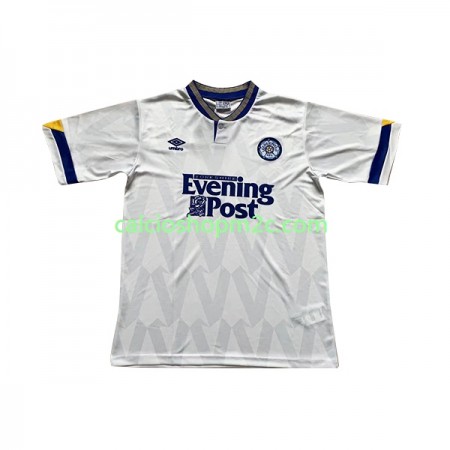 Leeds United Retro Maglia Prima 1991/1992 Manica Corta